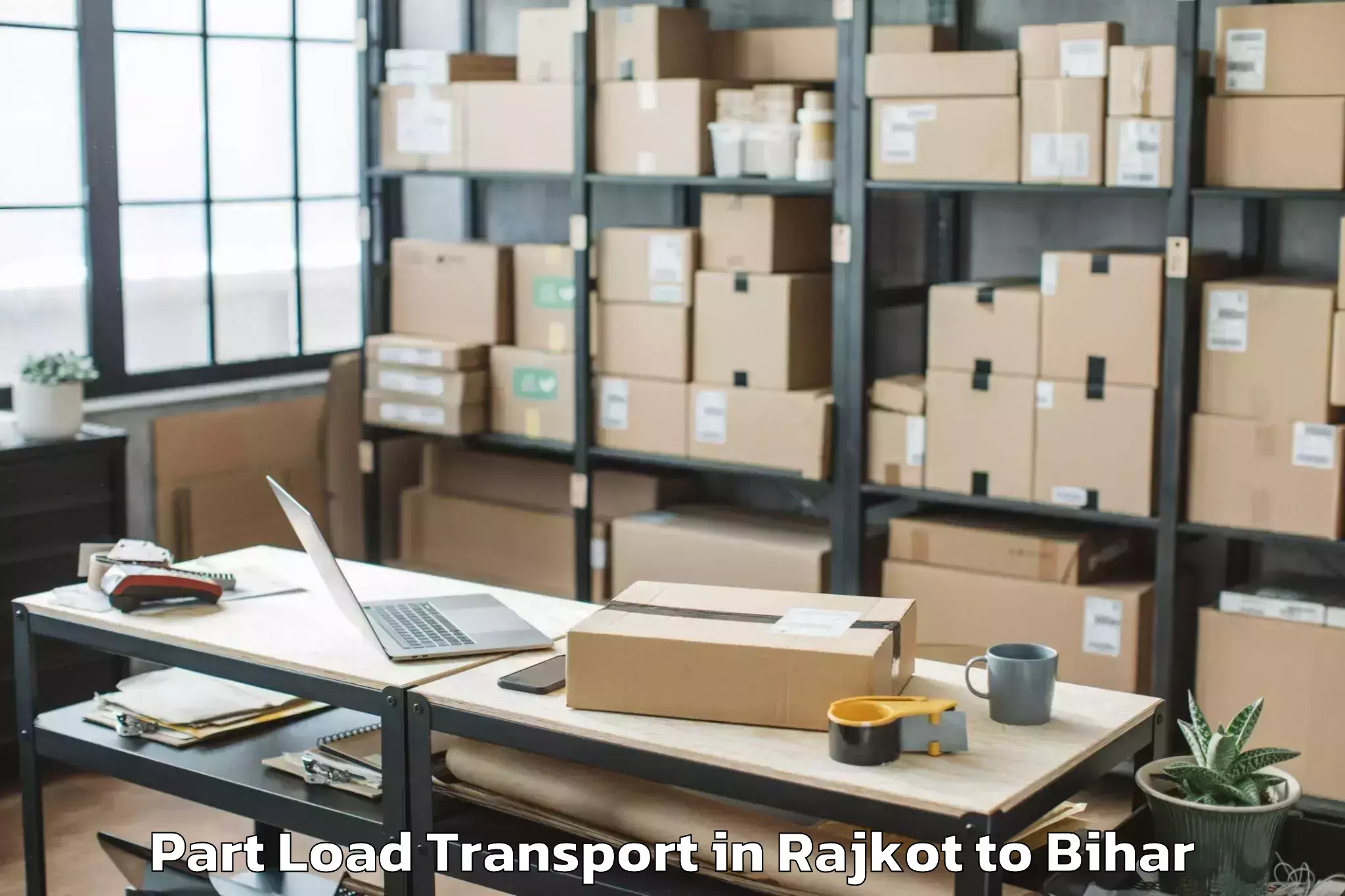 Professional Rajkot to Bakhtiarpur Part Load Transport